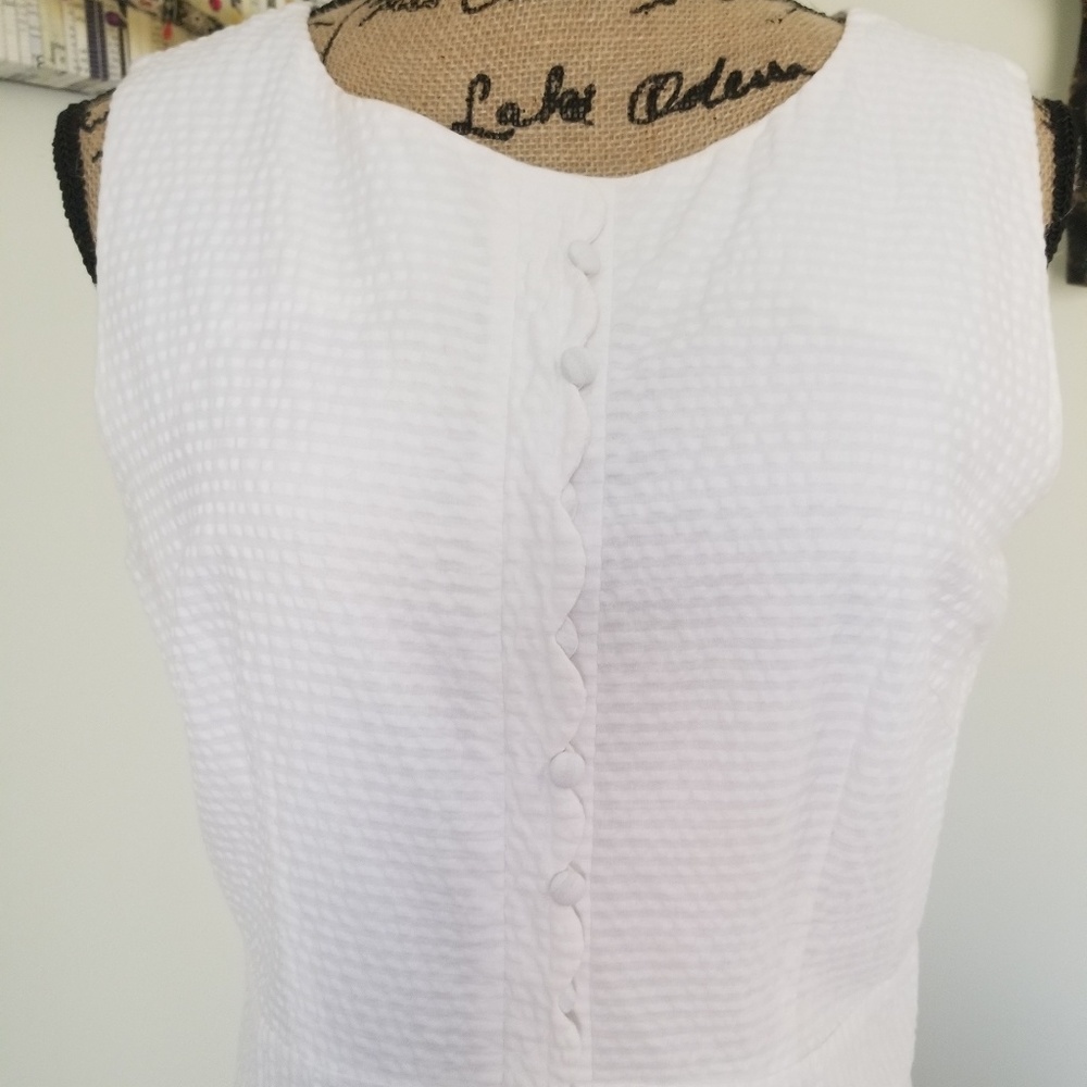 NWOT Southern Proper white seersucker slip dress - Picture 2 of 7